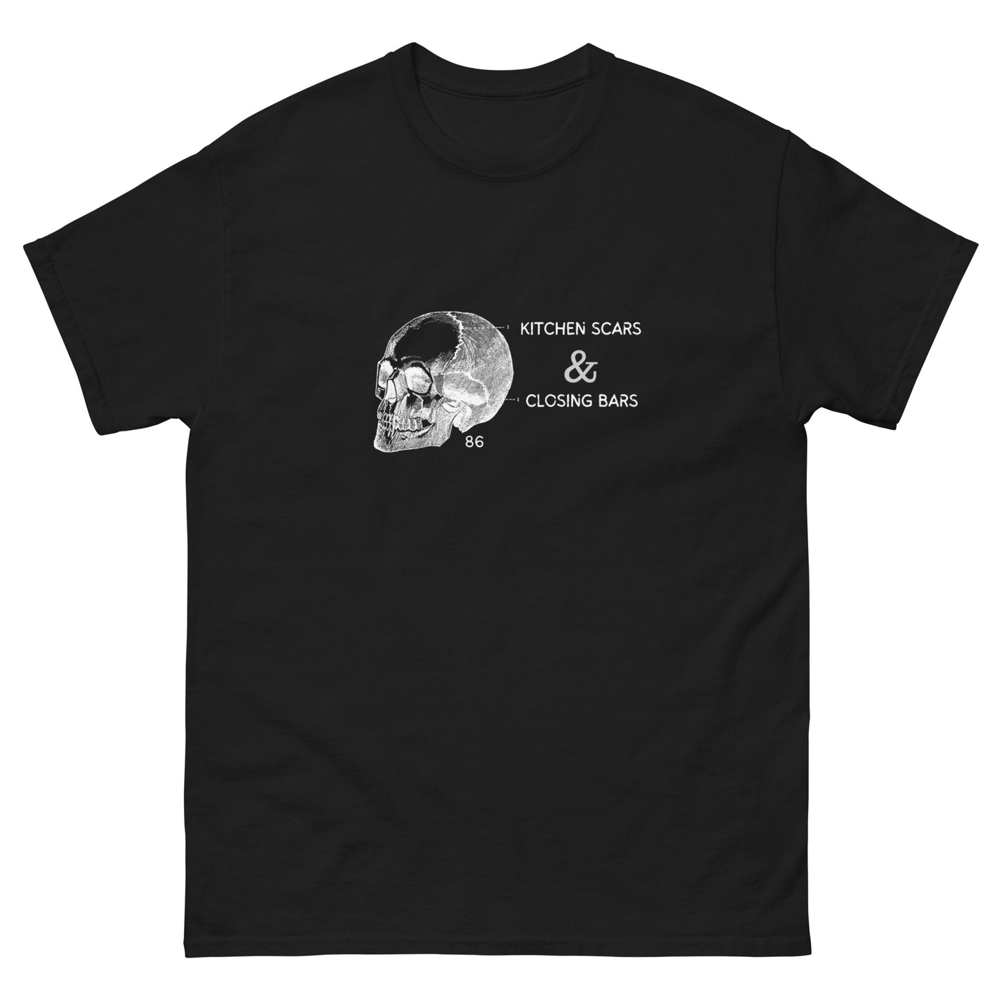 Kitchen Scars & Closing Bars Black Men's classic tee