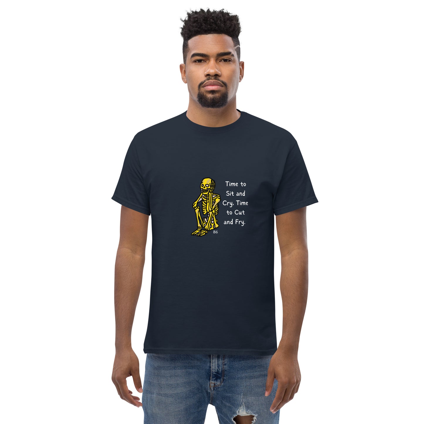Time To Sit Black Men's classic tee