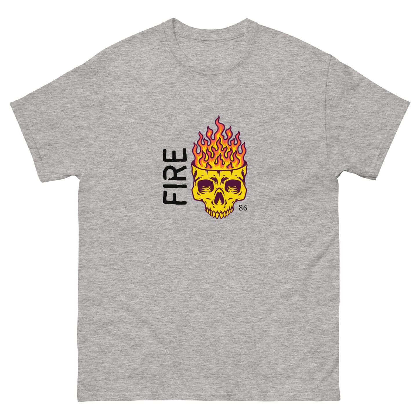 FIRE SKULL Men's classic tee