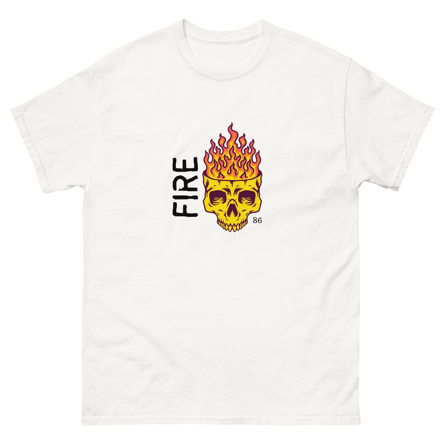 FIRE SKULL Men's classic tee