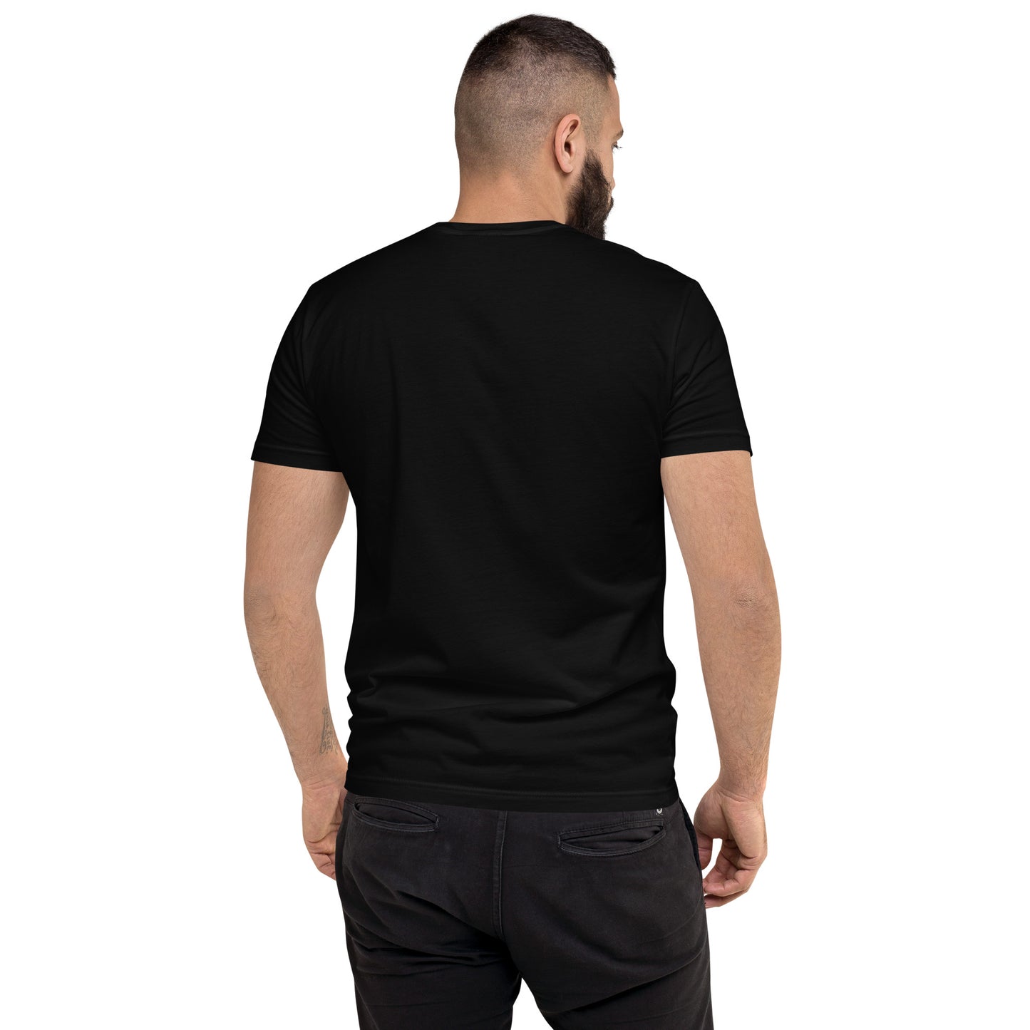 MAY I? BLACK Fitted Short Sleeve T-shirt