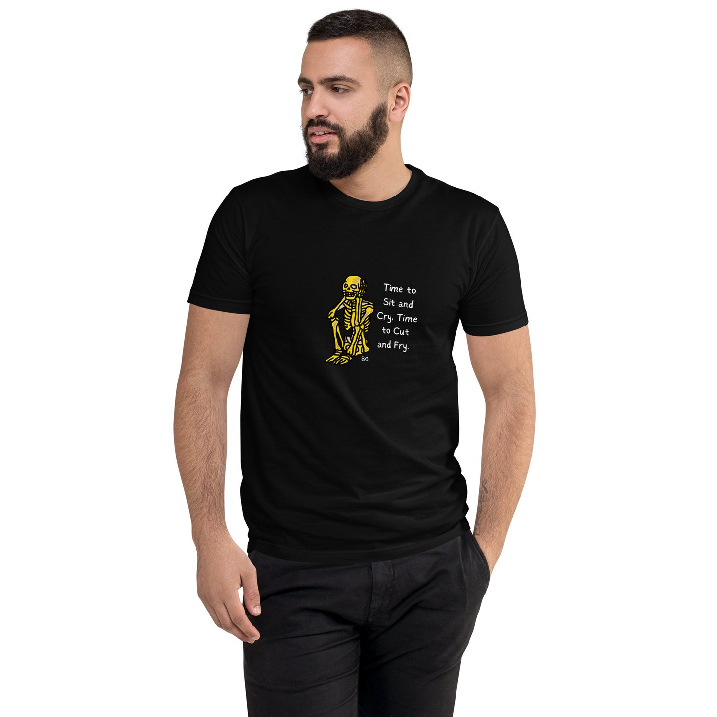 Time To Sit Black Short Sleeve T-shirt