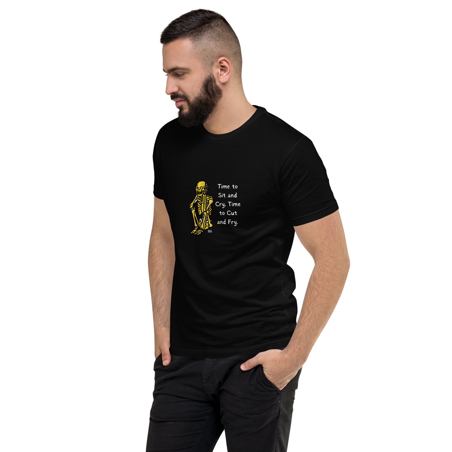 Time To Sit Black Short Sleeve T-shirt