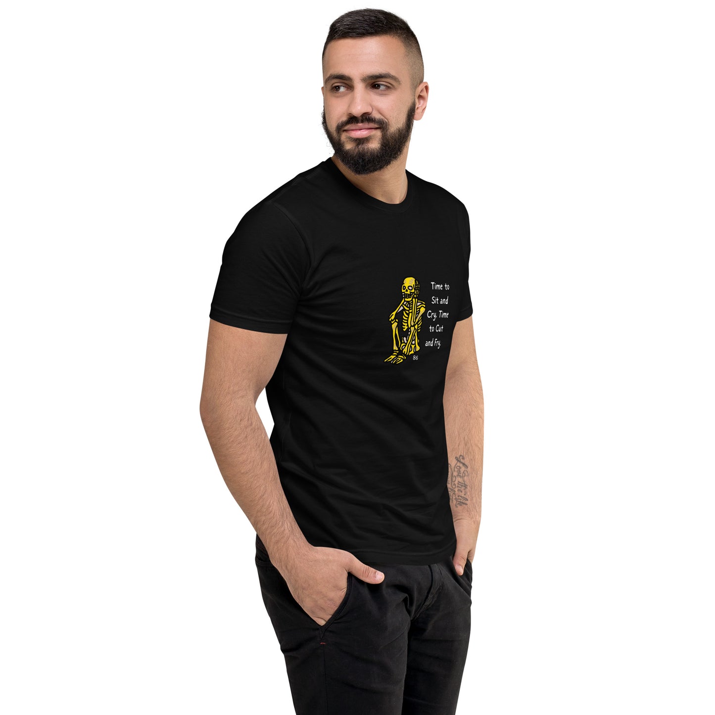 Time To Sit Black Short Sleeve T-shirt