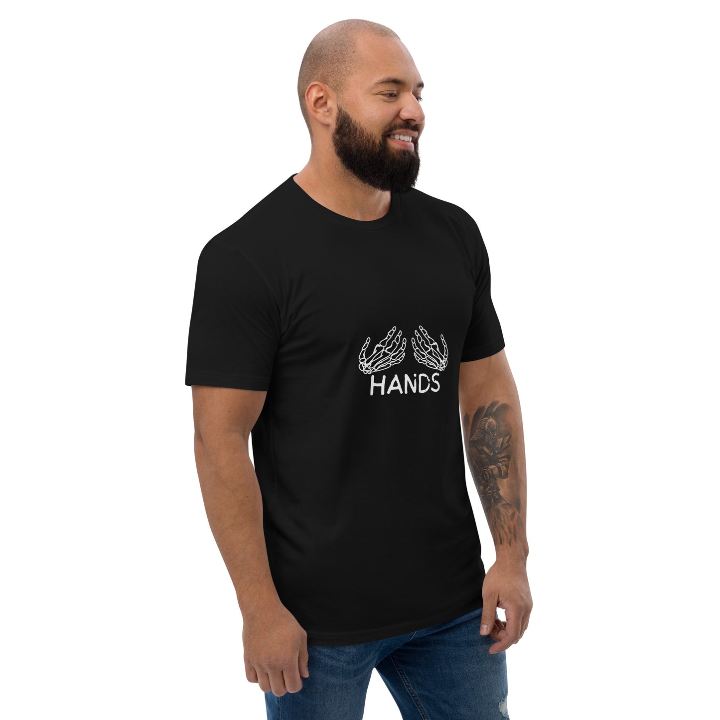 HANDS BLACK Fitted Short Sleeve T-shirt