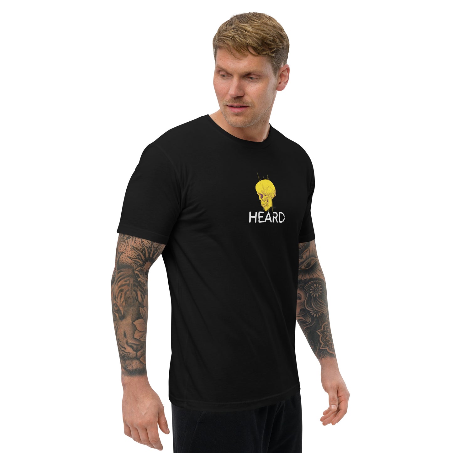 HEARD BLACK Fitted Short Sleeve T-shirt
