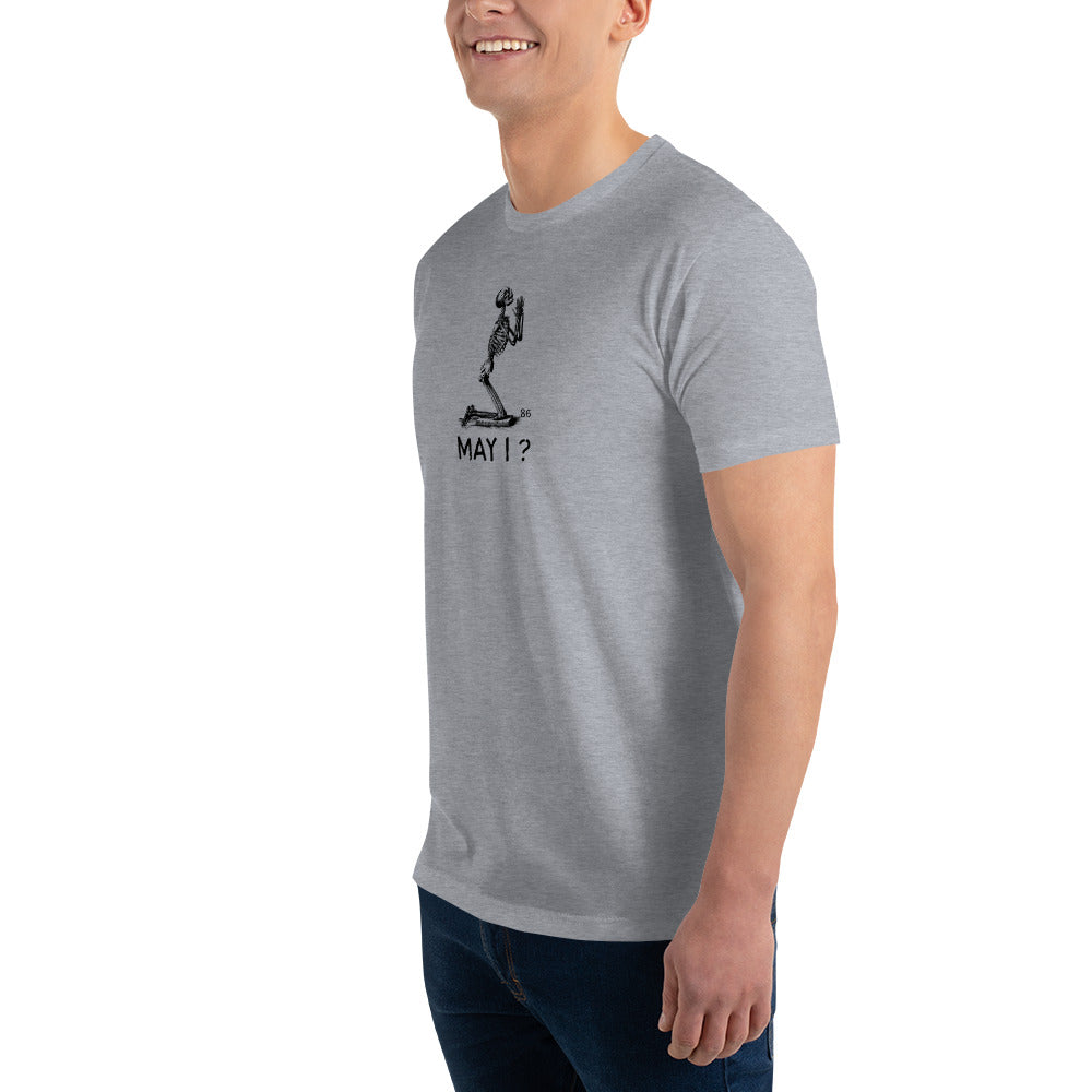 MAY I? Fitted Short Sleeve T-shirt