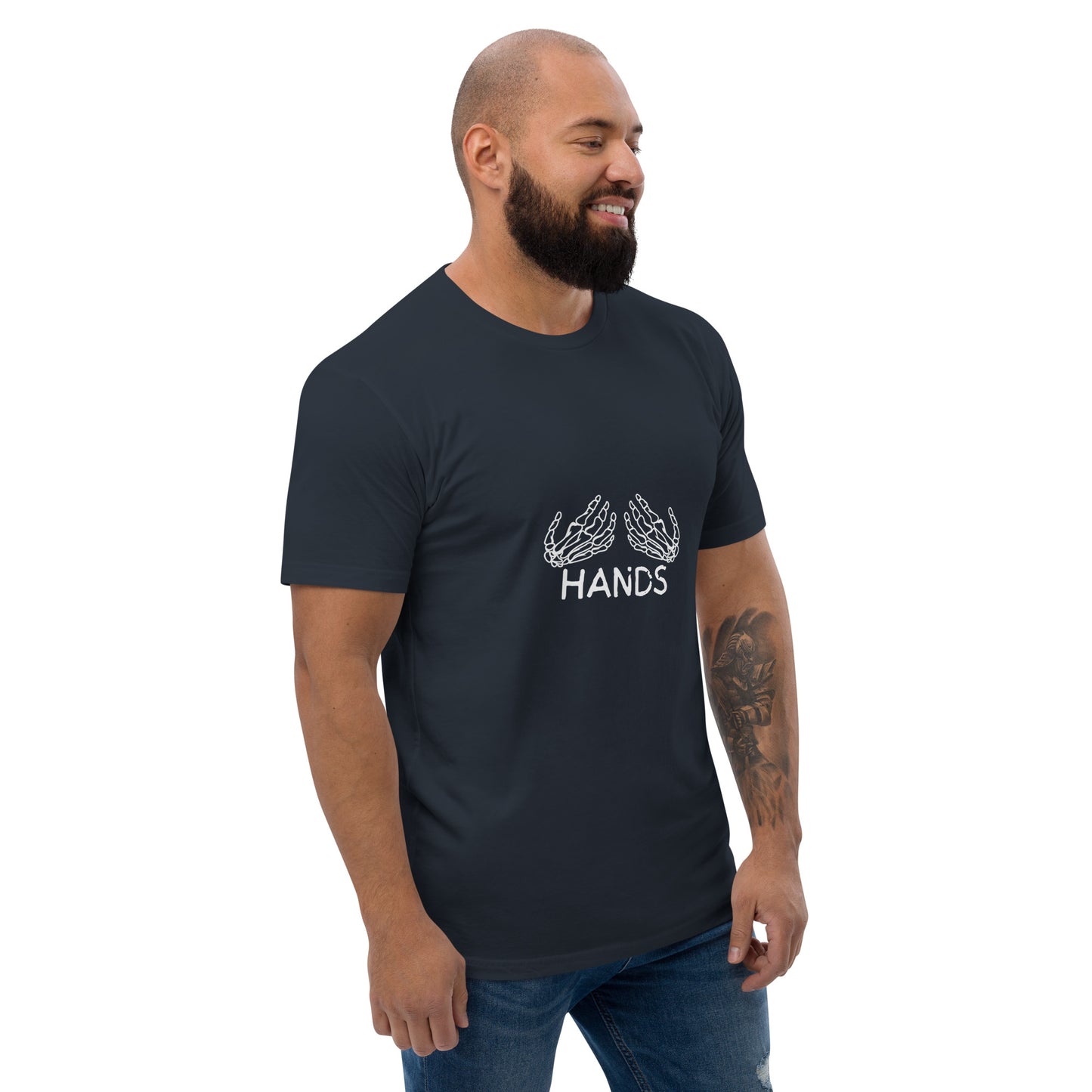 HANDS BLACK Fitted Short Sleeve T-shirt