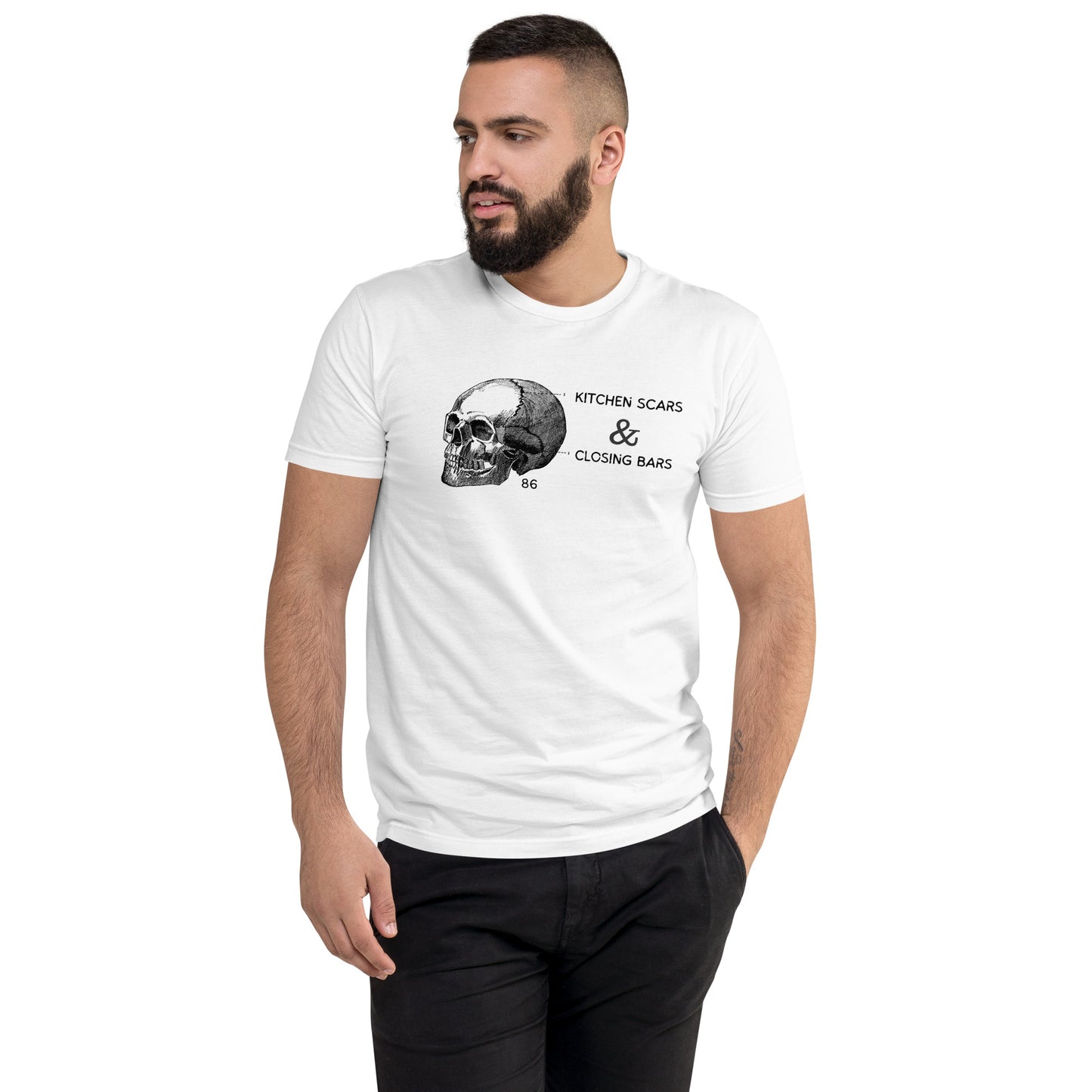 Kitchen Scars Fitted Short Sleeve T-shirt