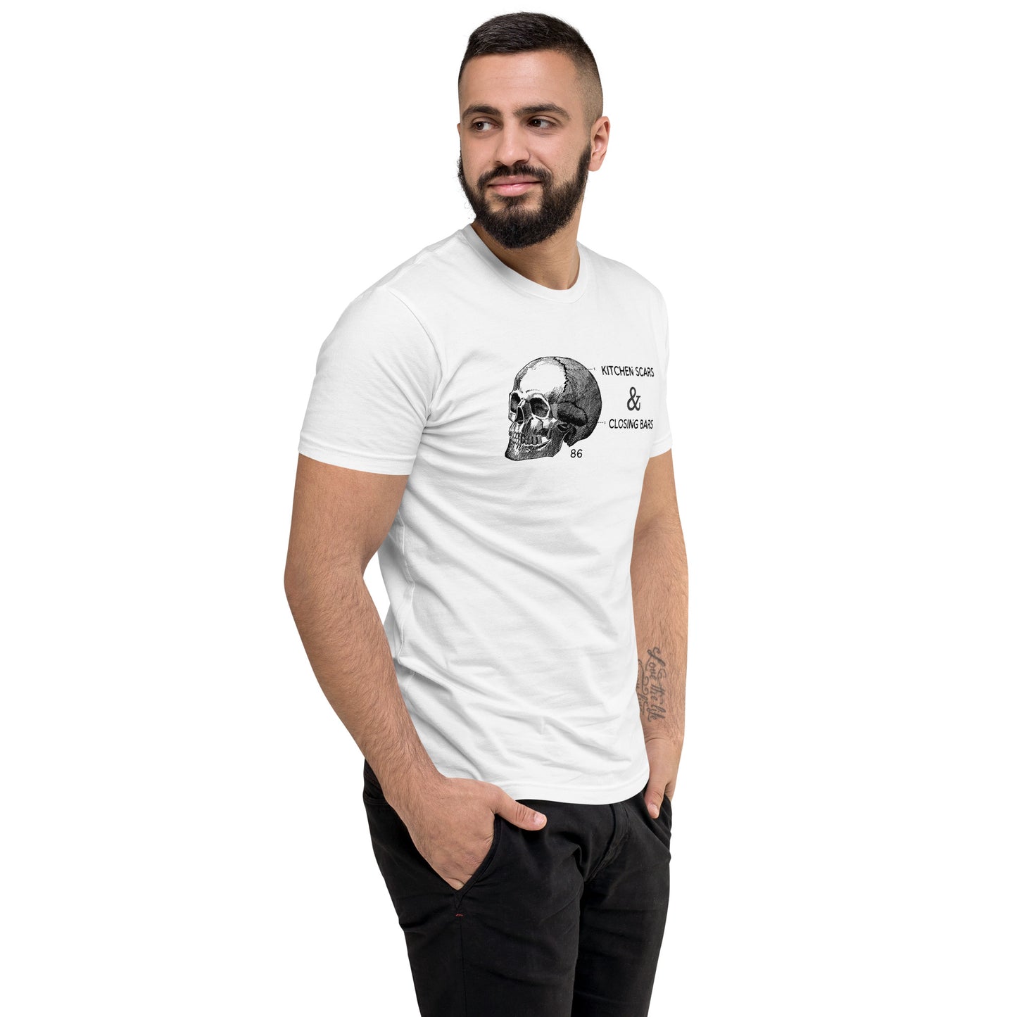 Kitchen Scars Fitted Short Sleeve T-shirt