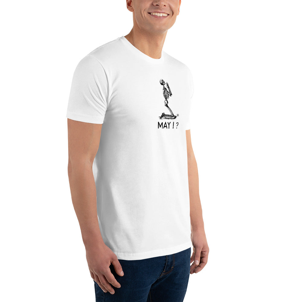 MAY I? Fitted Short Sleeve T-shirt