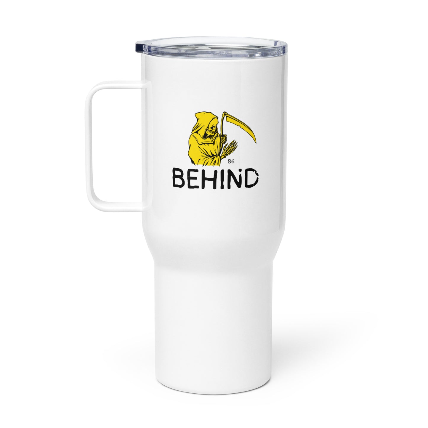 BEHIND Travel mug with a handle