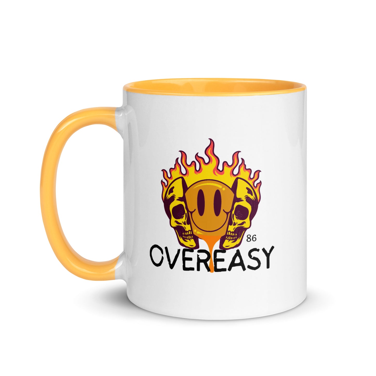 OVEREASY Mug with Color Inside