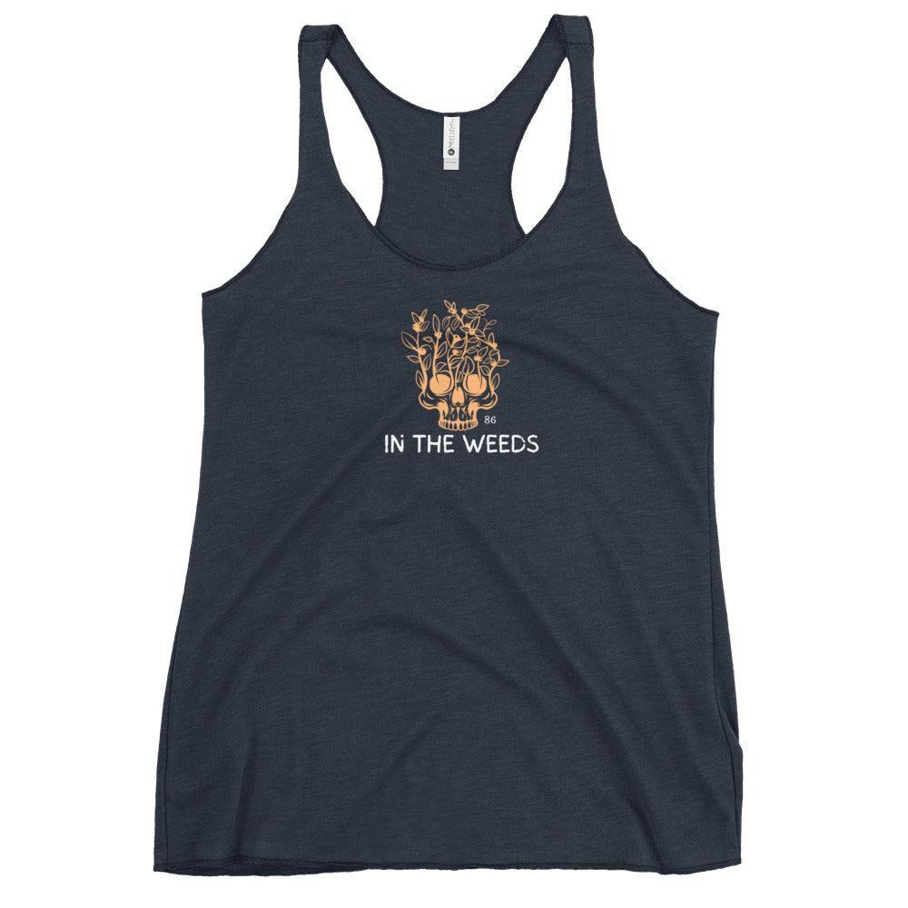 IN THE WEEDS 1 BLACK Women's Racerback Tank