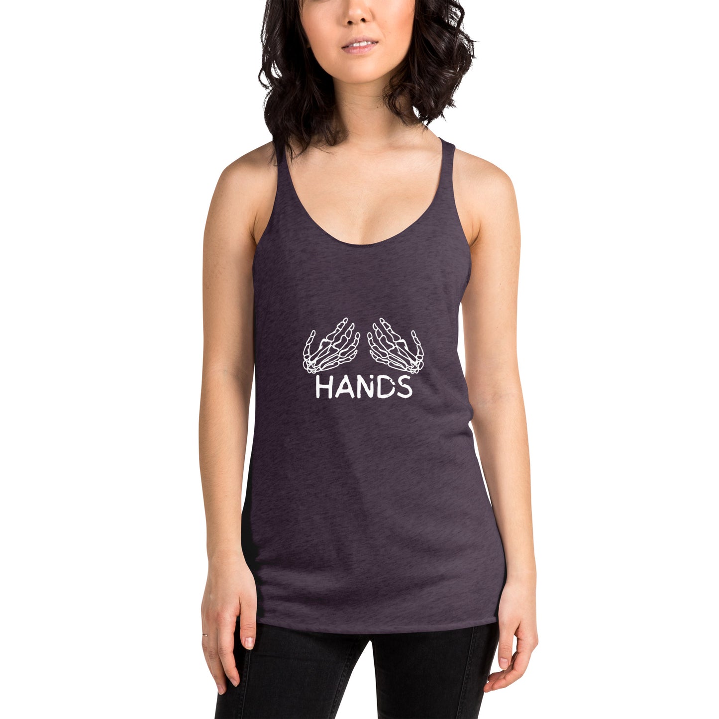 HANDS BLACK Women's Racerback Tank