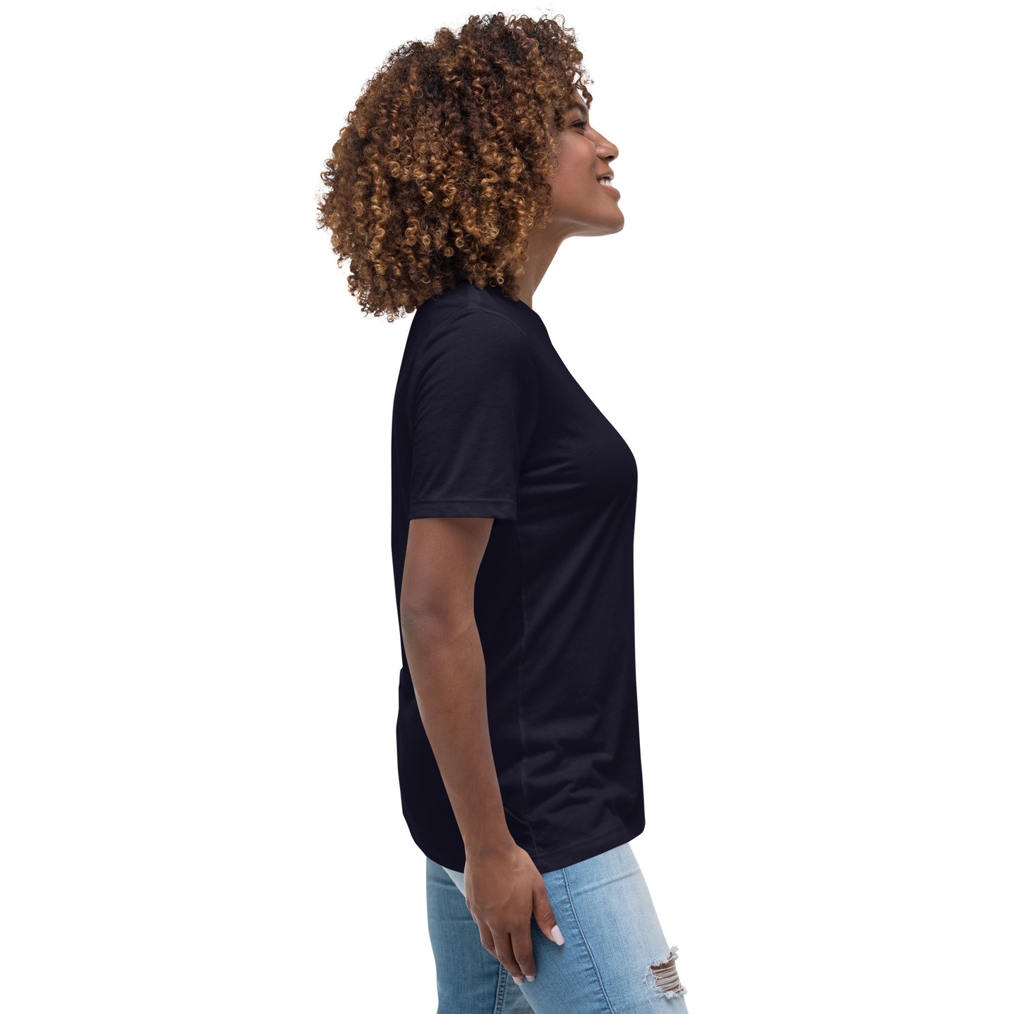 MAY I? BLACK Women's Relaxed T-Shirt