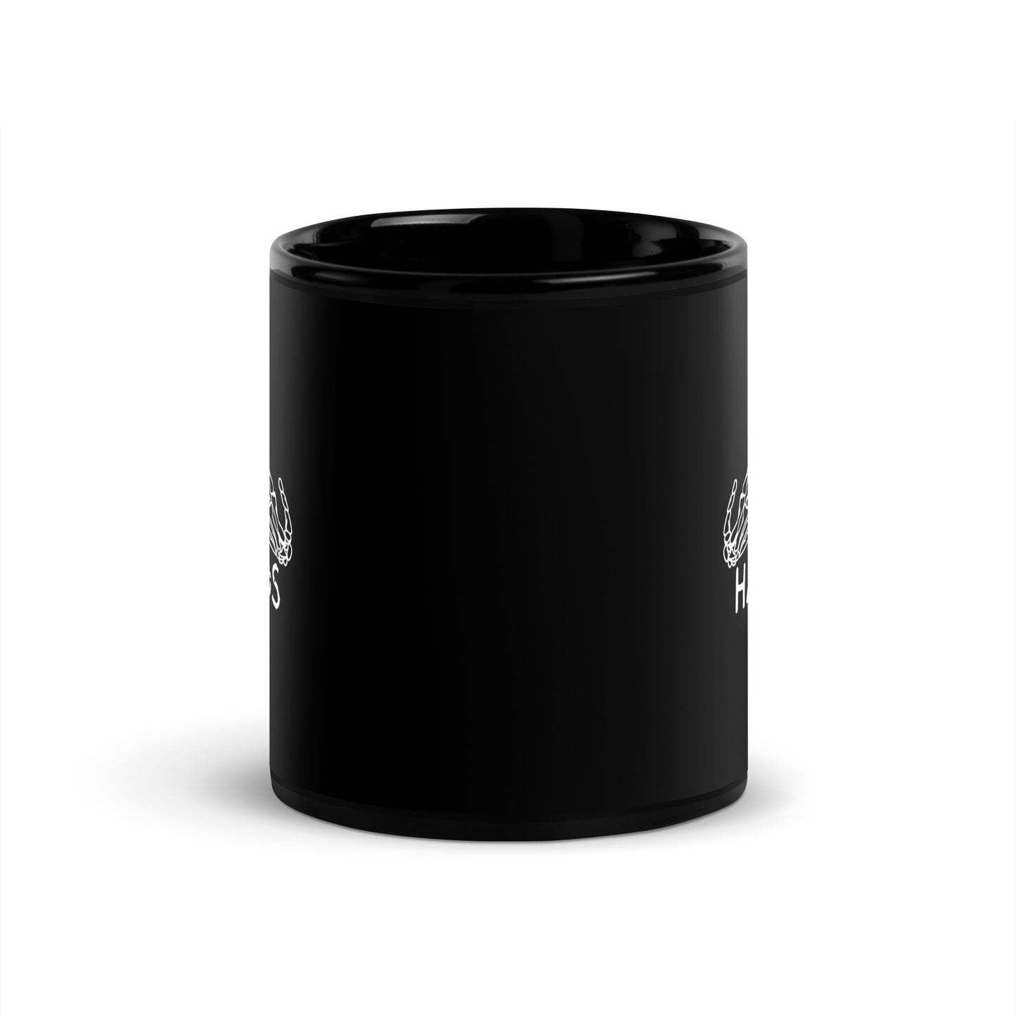 HANDS Black Glossy Mug