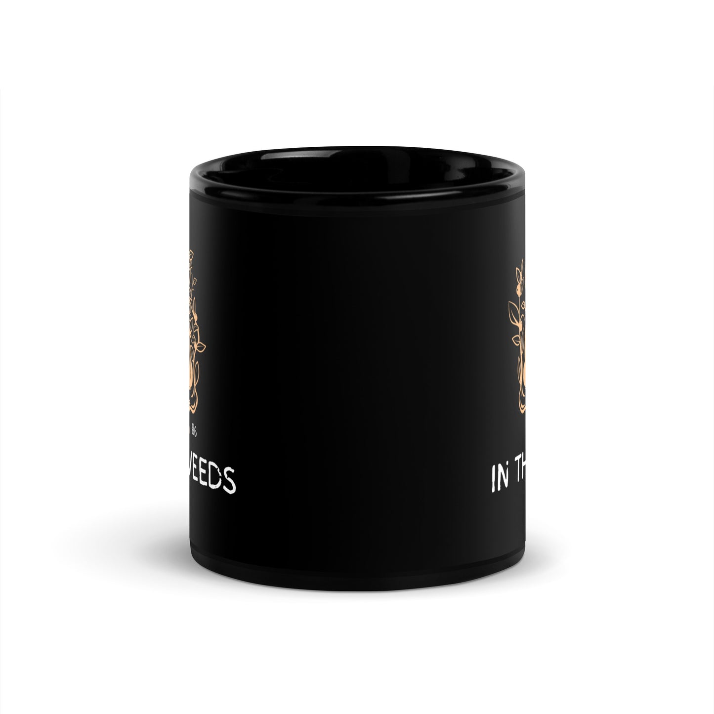 IN THE WEEDS 1 Black Glossy Mug