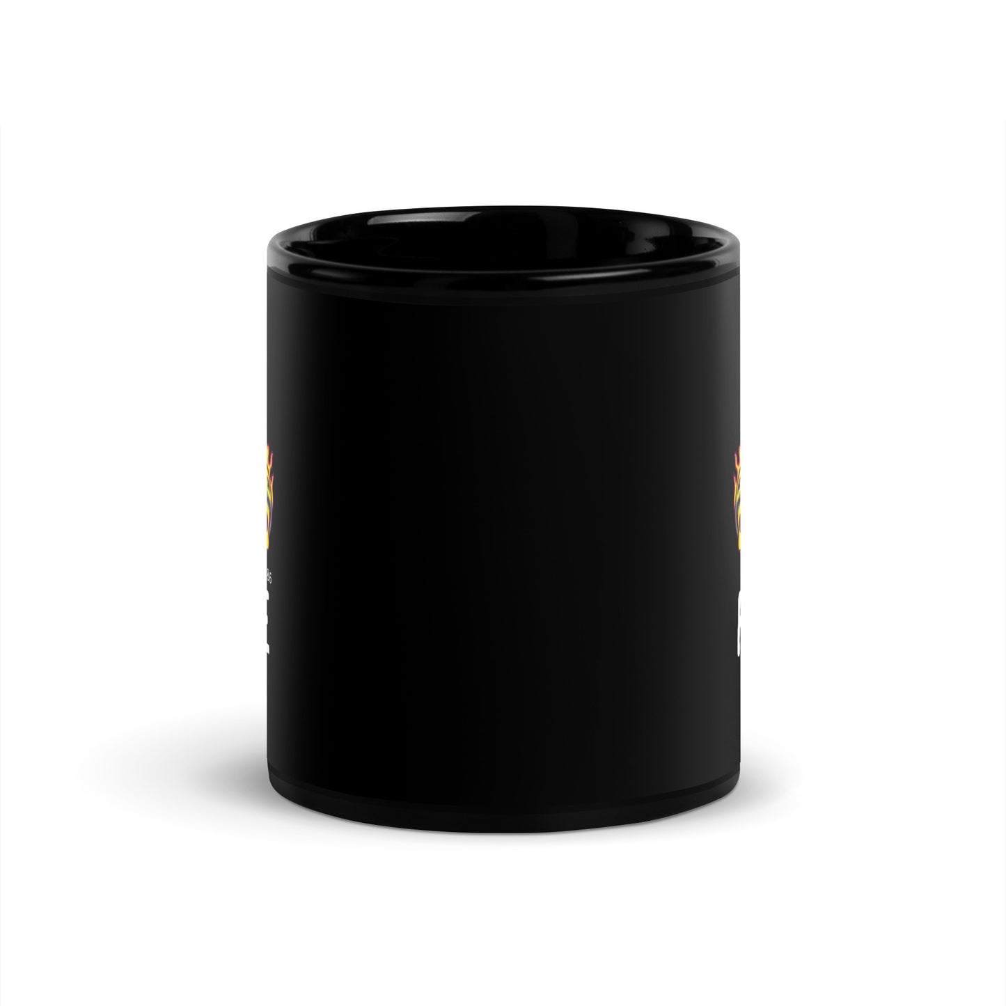 FIRE Black Glossy Mug