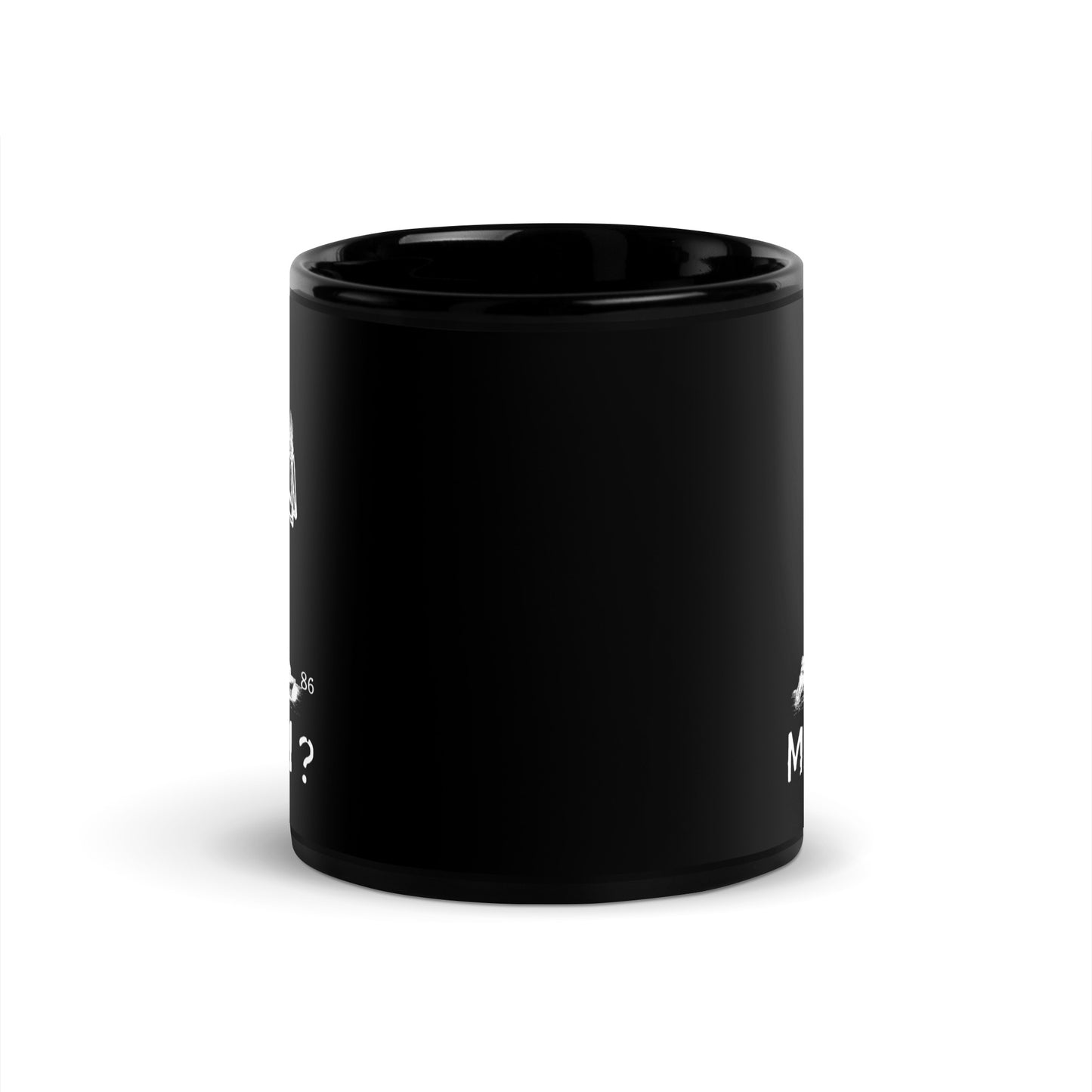 MAY I? Black Glossy Mug