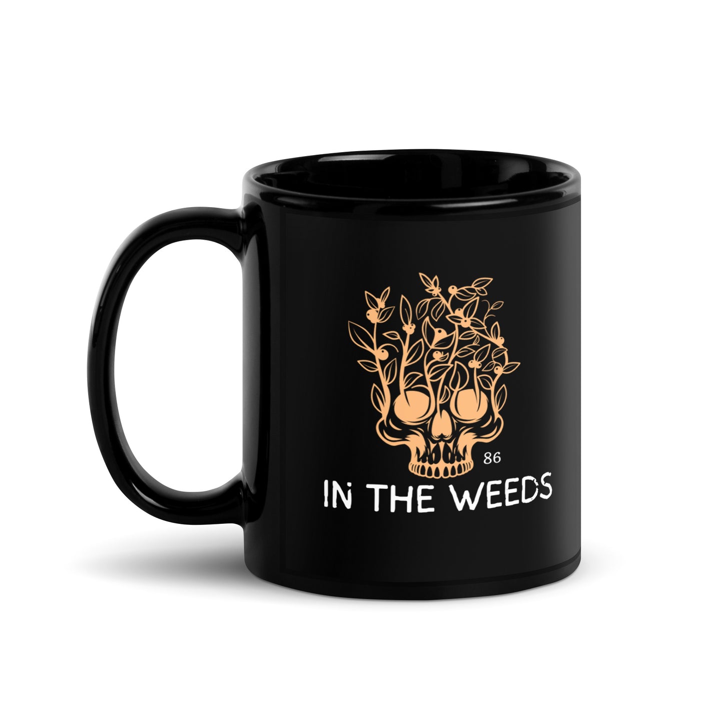 IN THE WEEDS 1 Black Glossy Mug