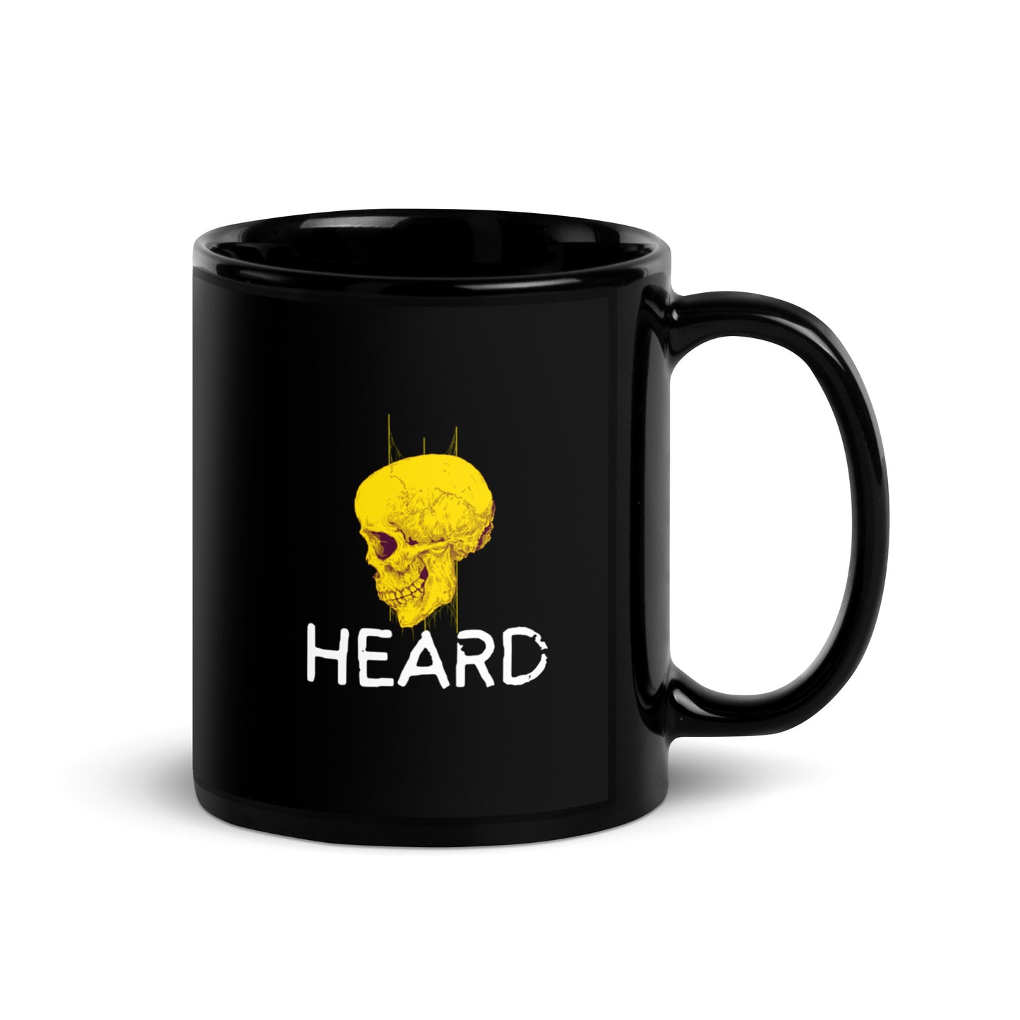 HEARD Black Glossy Mug