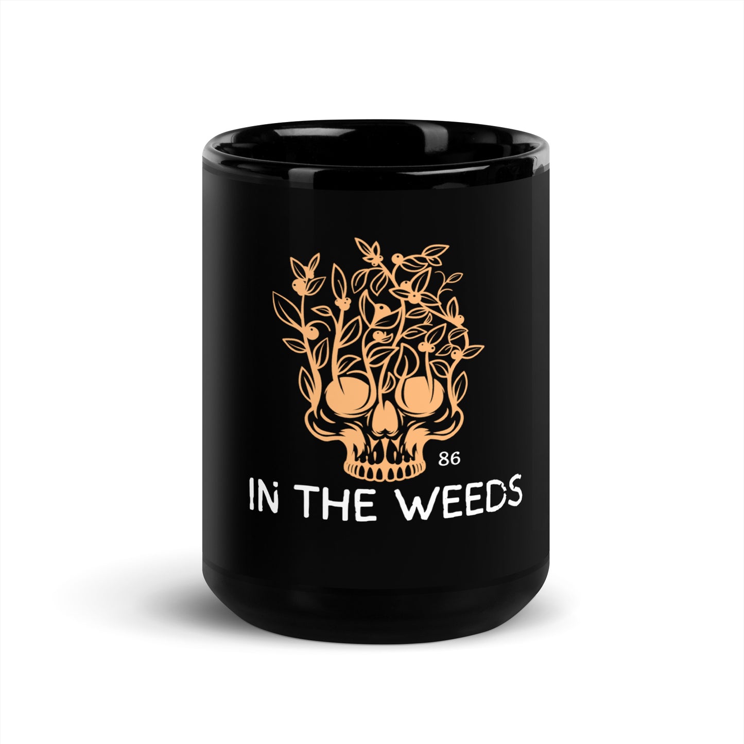 IN THE WEEDS 1 Black Glossy Mug