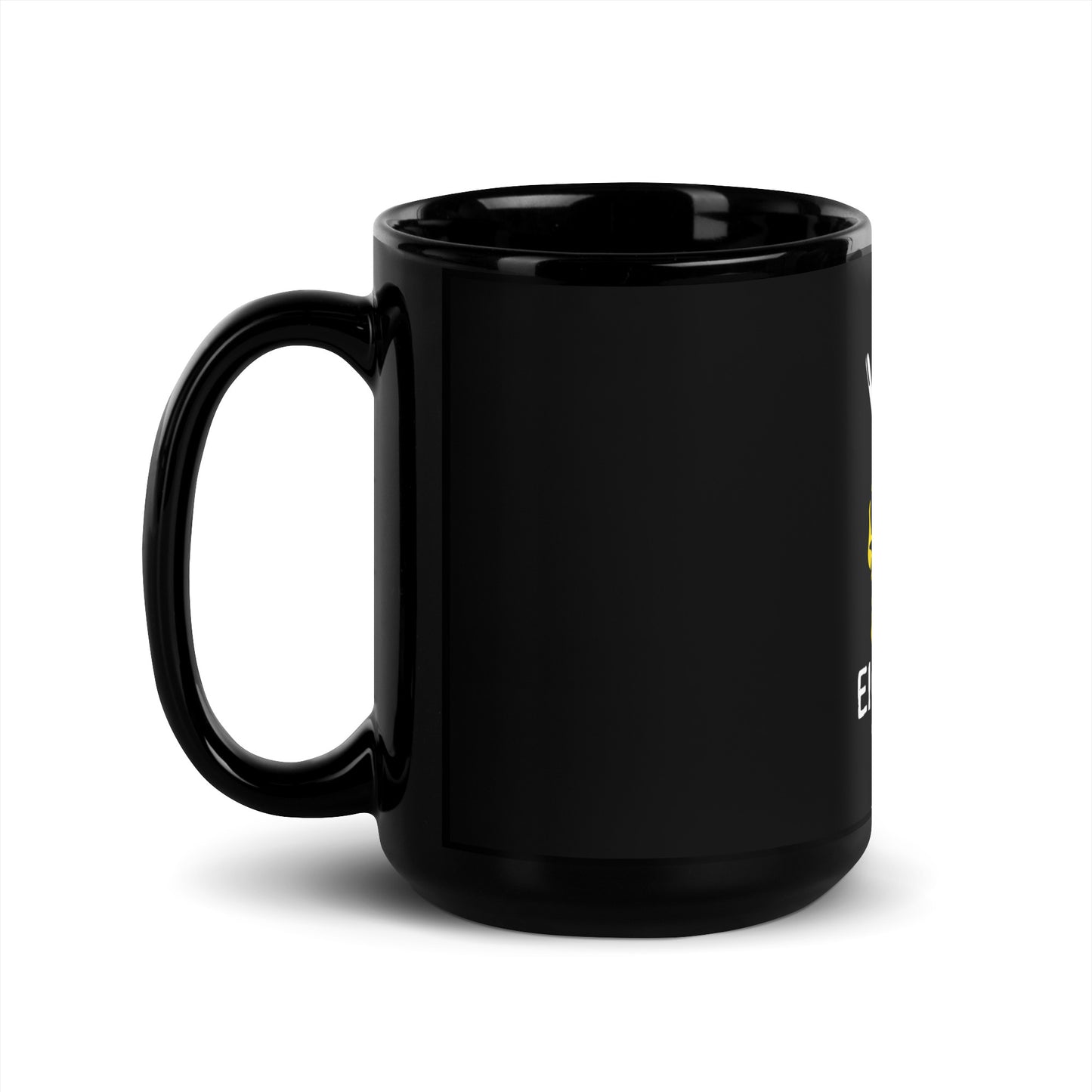 EightySix Logo Black Glossy Mug