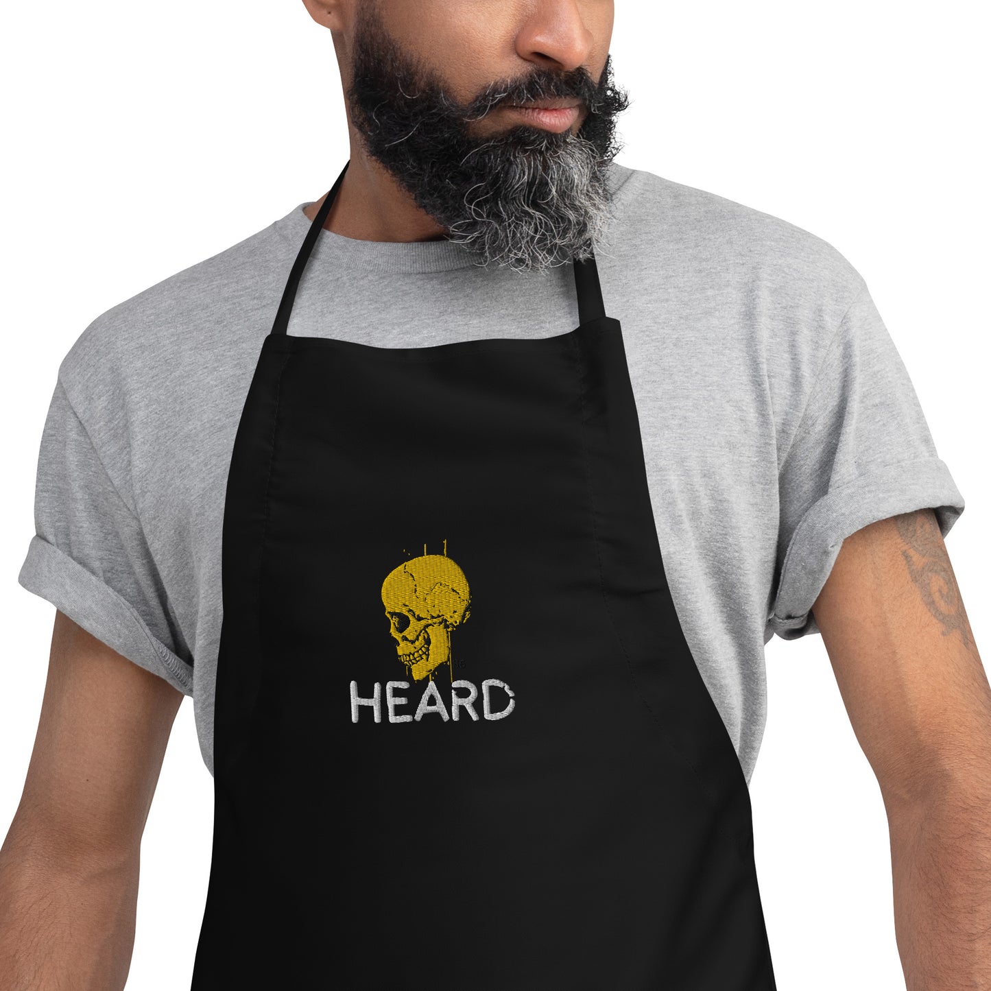 HEARD BLACK Embroidered Apron