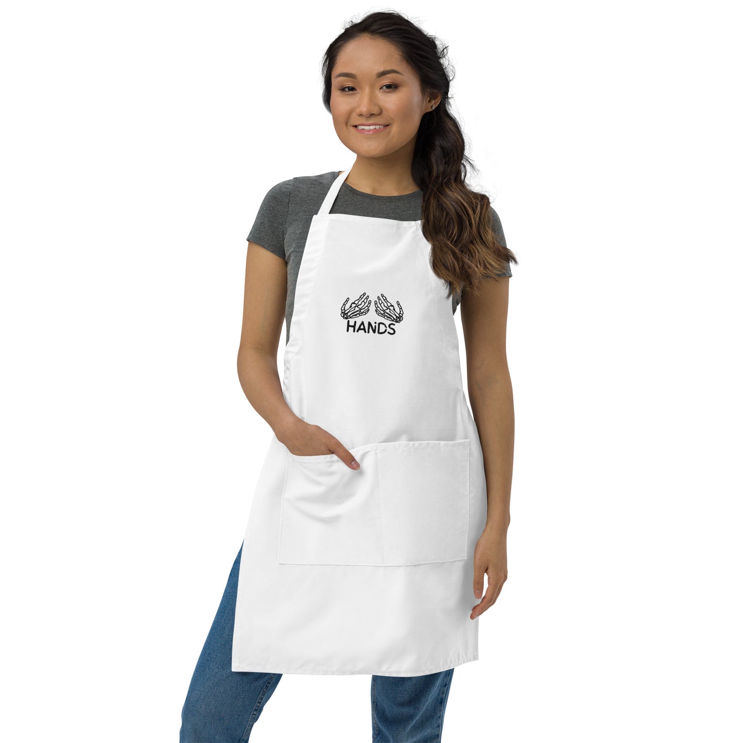 HANDS Embroidered Apron