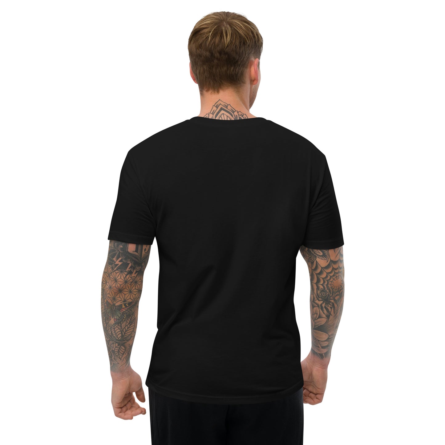 FIRE BLACK Fitted Short Sleeve T-shirt