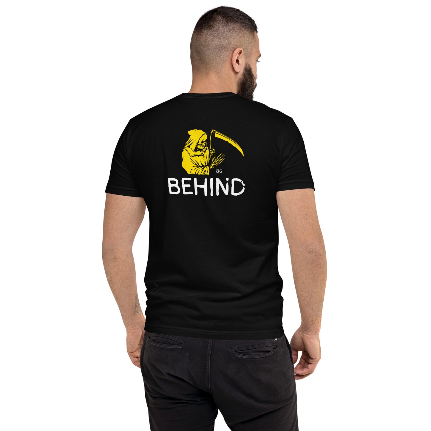 BEHIND BLACK Short Sleeve T-shirt