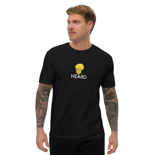 HEARD BLACK Fitted Short Sleeve T-shirt