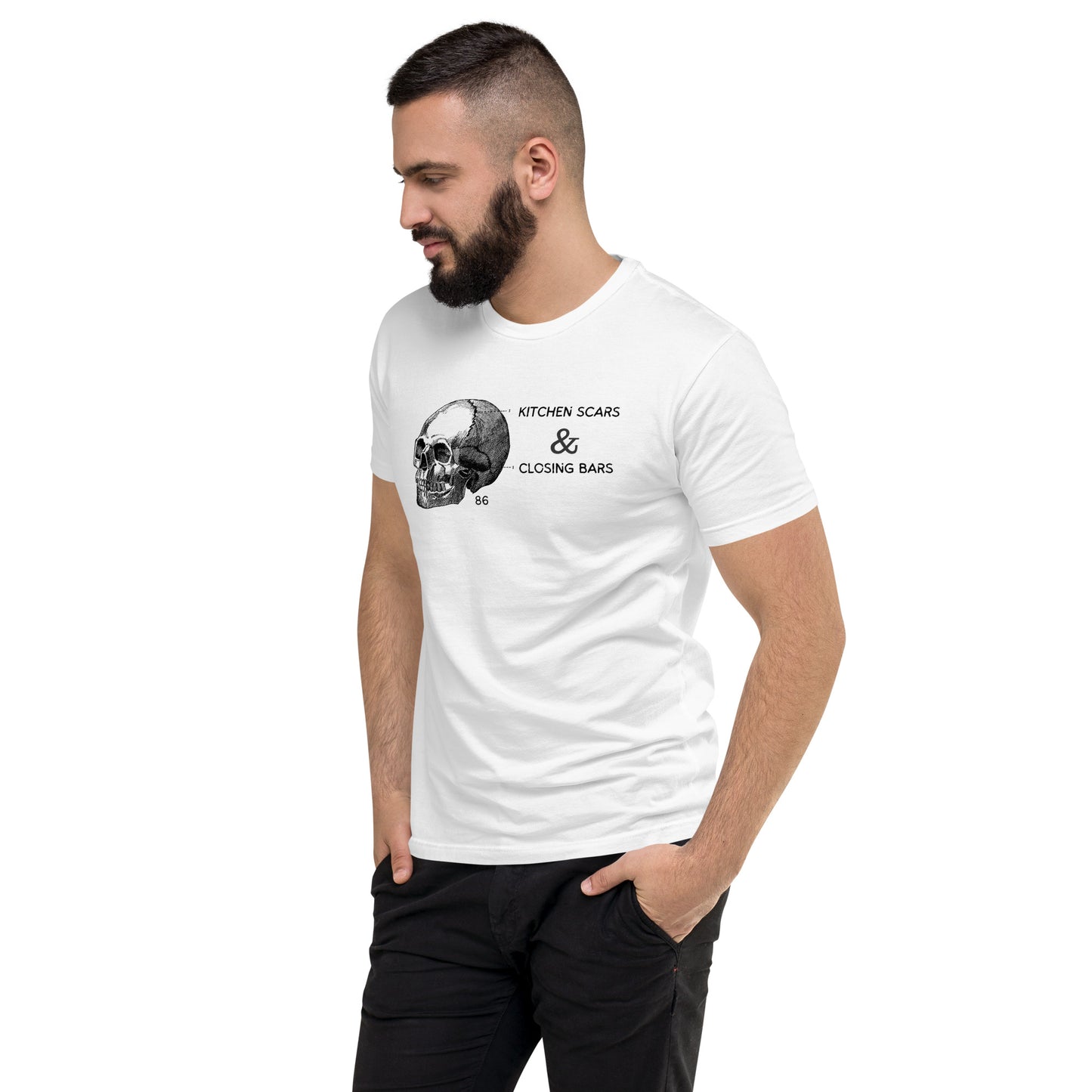 Kitchen Scars Fitted Short Sleeve T-shirt