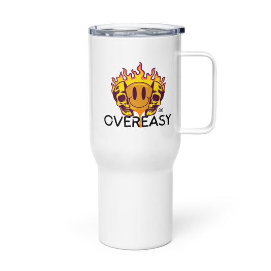 OVEREASY Travel mug with a handle