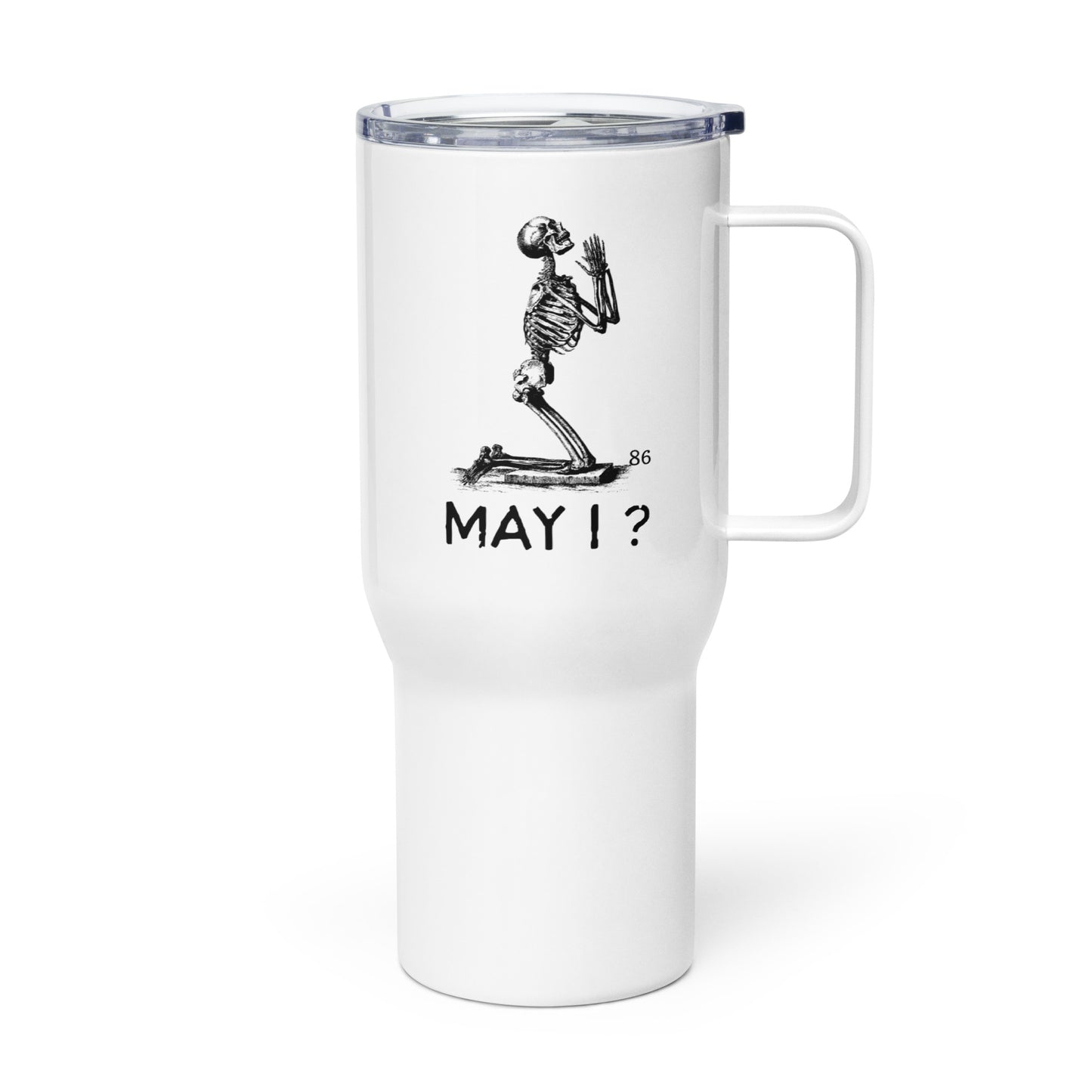 MAY I? Travel mug with a handle