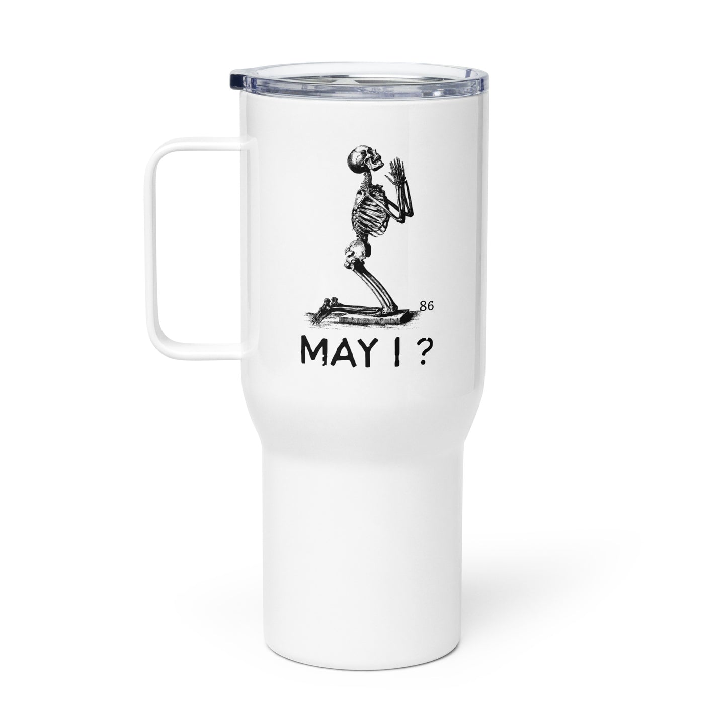 MAY I? Travel mug with a handle