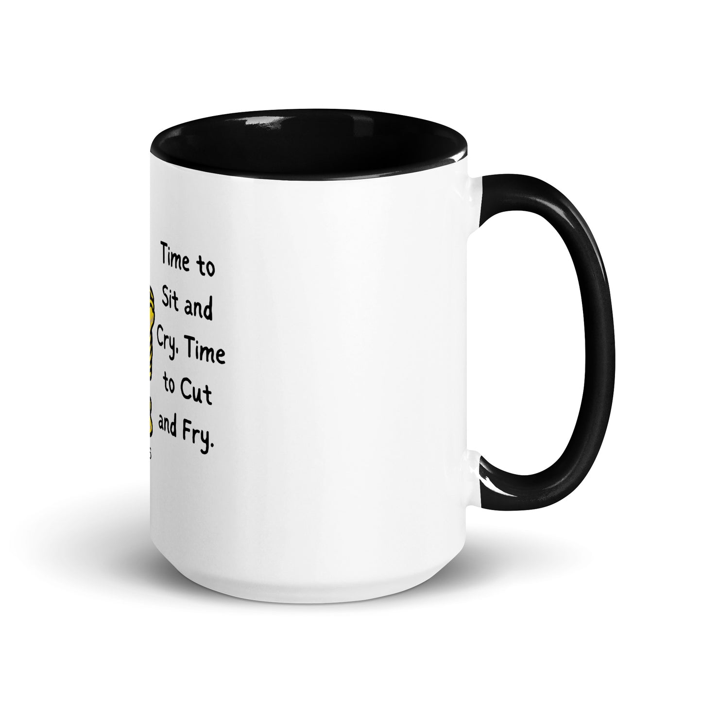 Time To Sit Mug with Color Inside