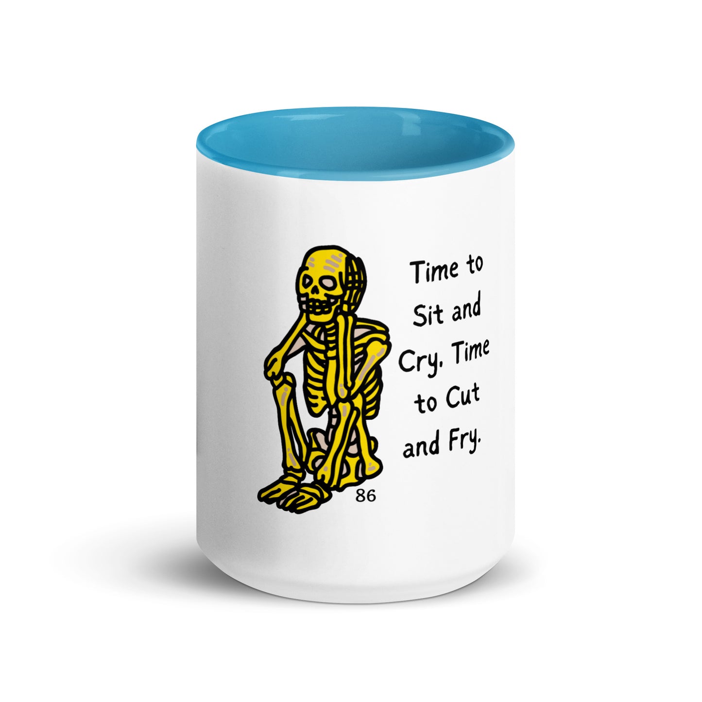 Time To Sit Mug with Color Inside