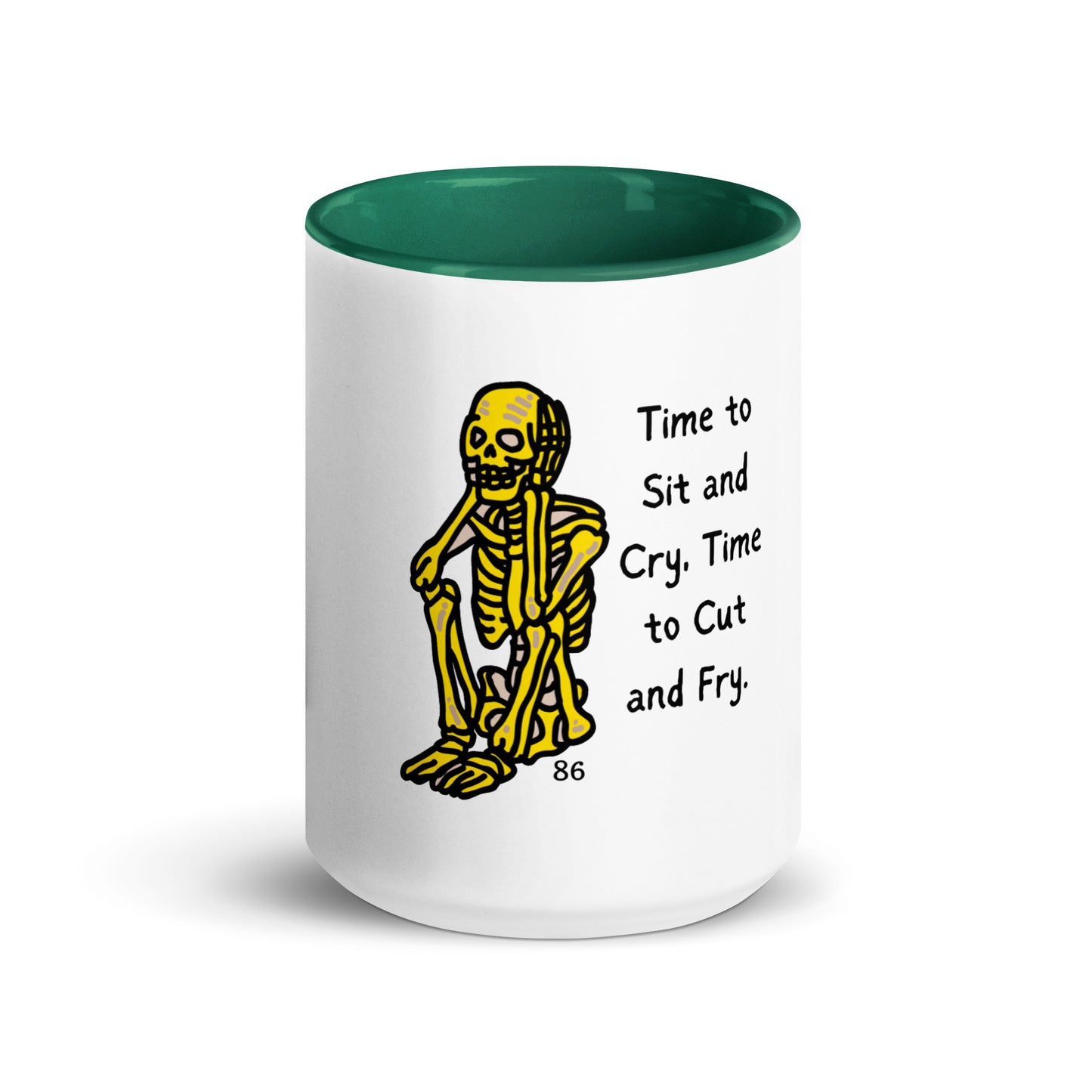 Time To Sit Mug with Color Inside