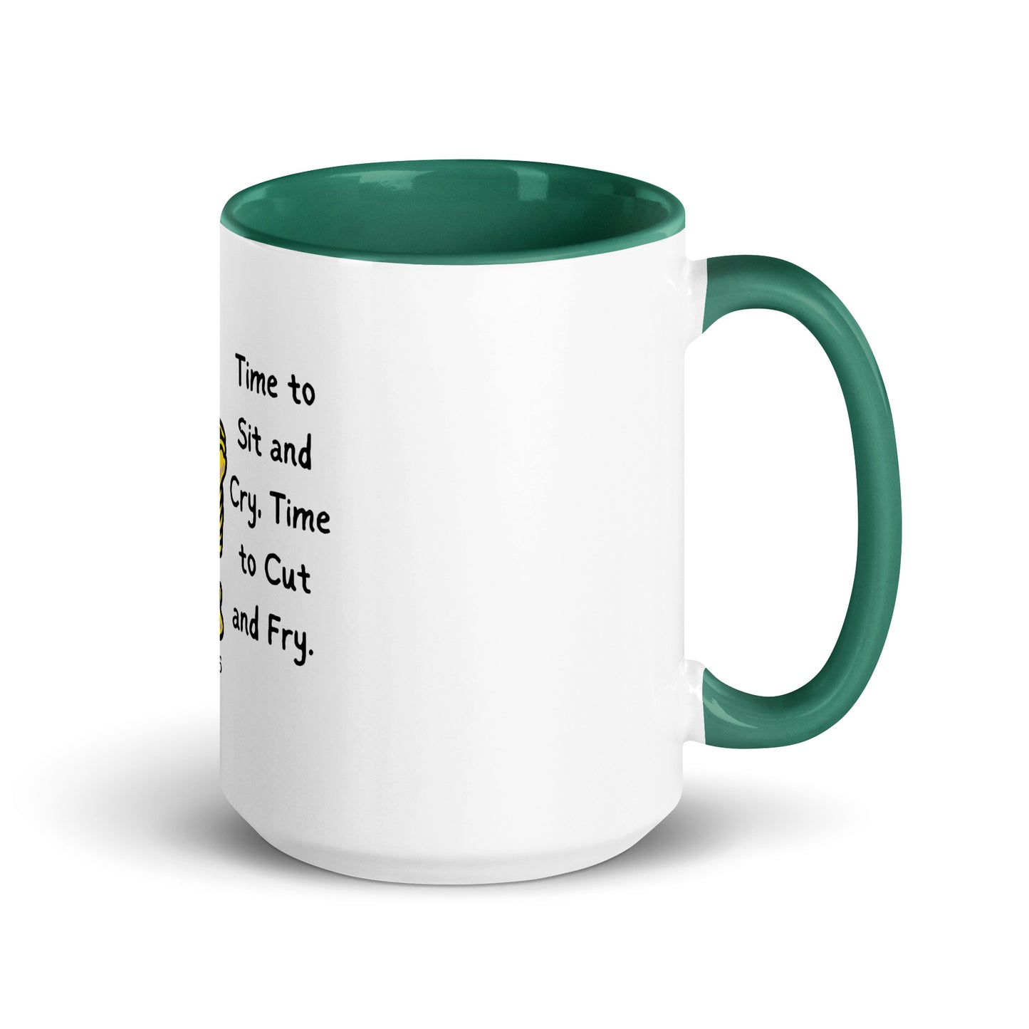 Time To Sit Mug with Color Inside