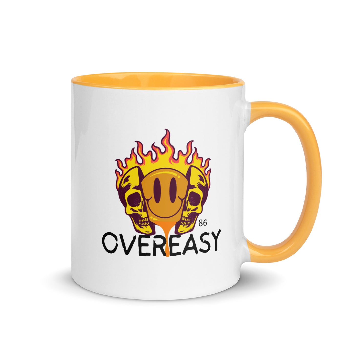 OVEREASY Mug with Color Inside