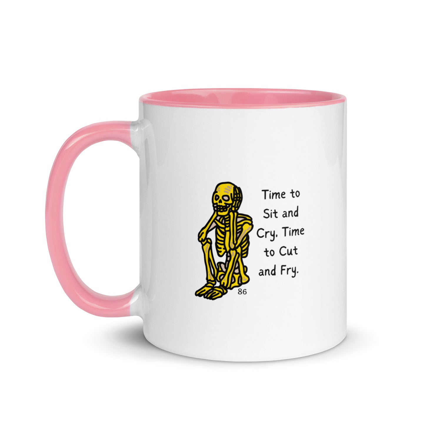 Time To Sit Mug with Color Inside