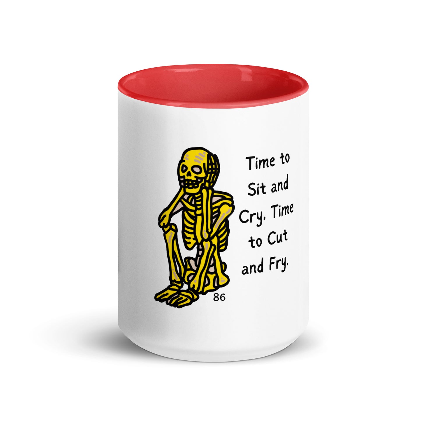 Time To Sit Mug with Color Inside