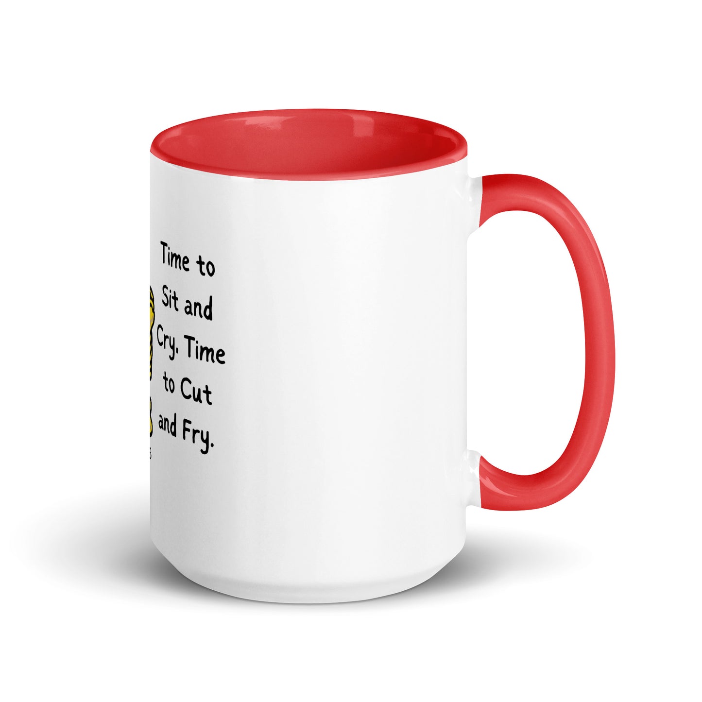 Time To Sit Mug with Color Inside