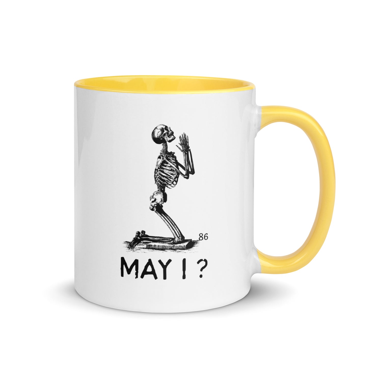 MAY I? Mug with Color Inside