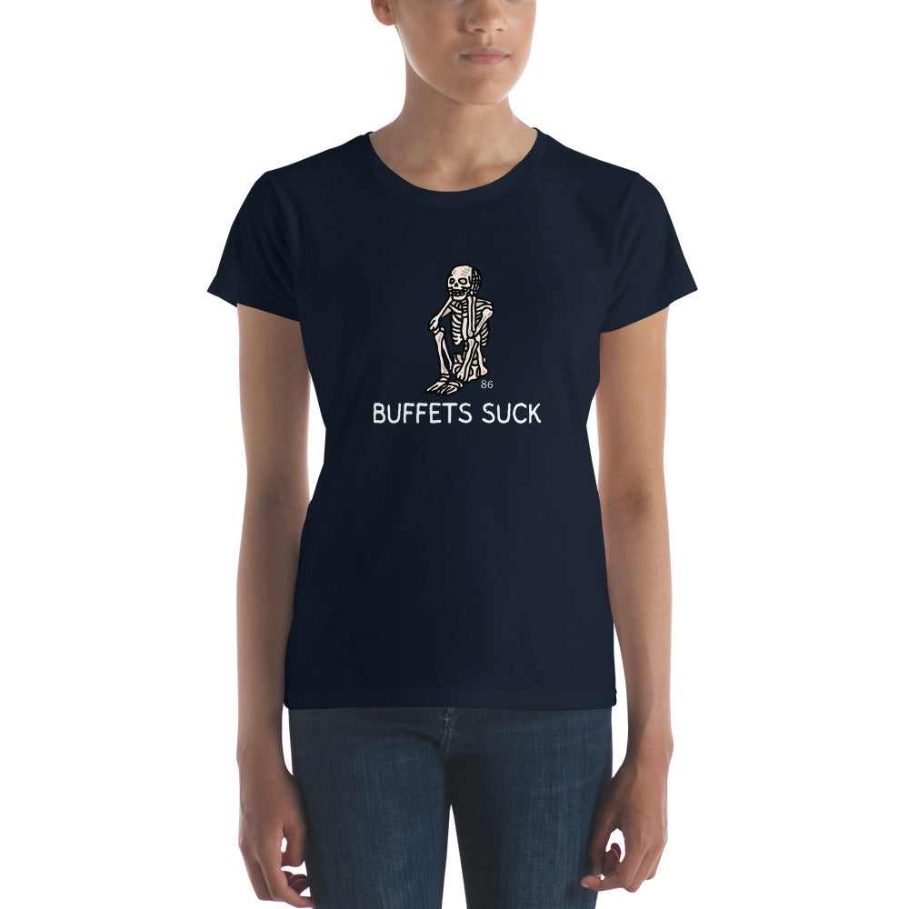 BUFFETS SUCK 1 Women's short sleeve t-shirt