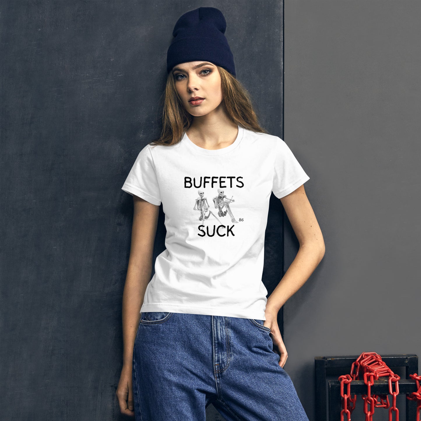 BUFFETS SUCK 2 Women's short sleeve t-shirt
