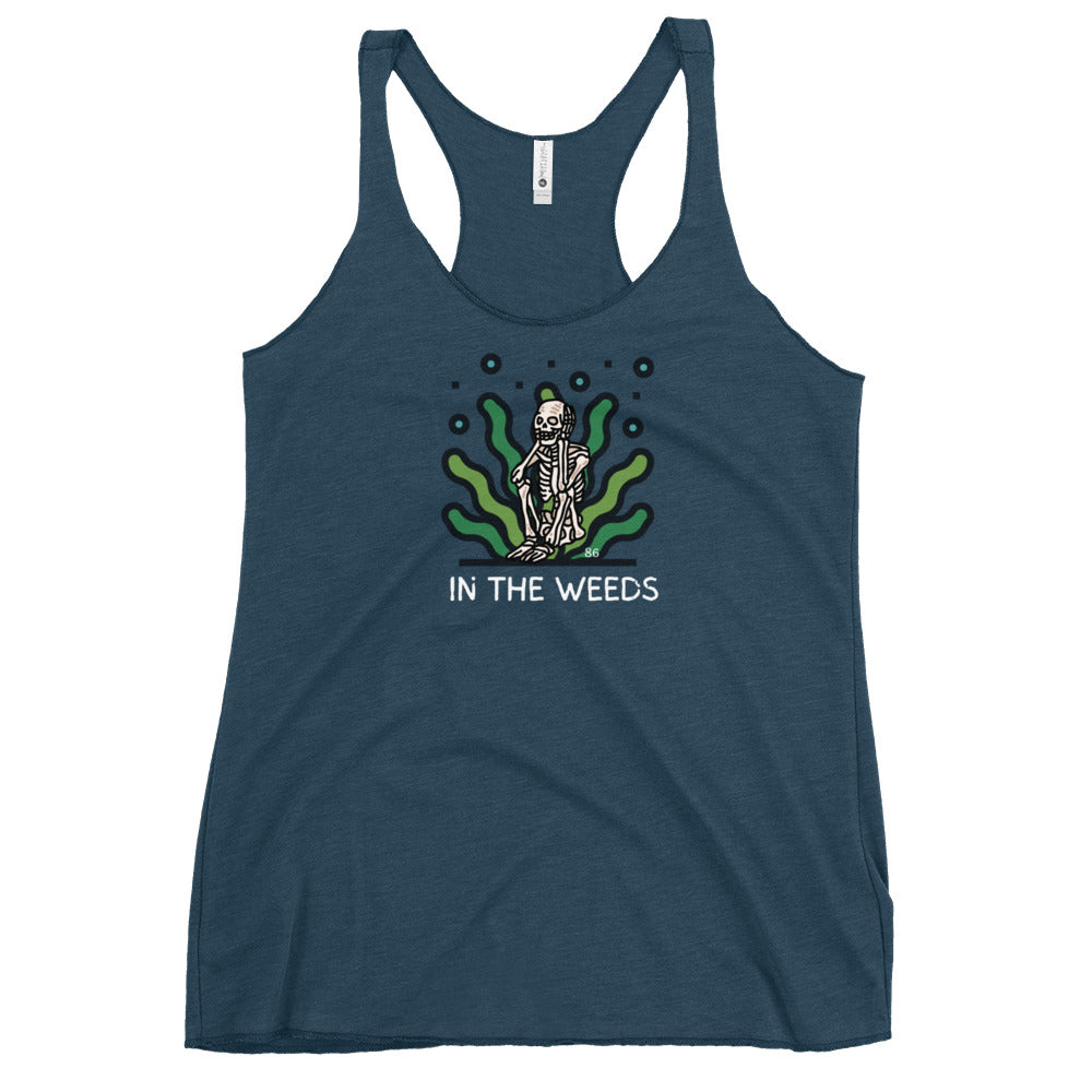 IN THE WEEDS 3 Women's Racerback Tank