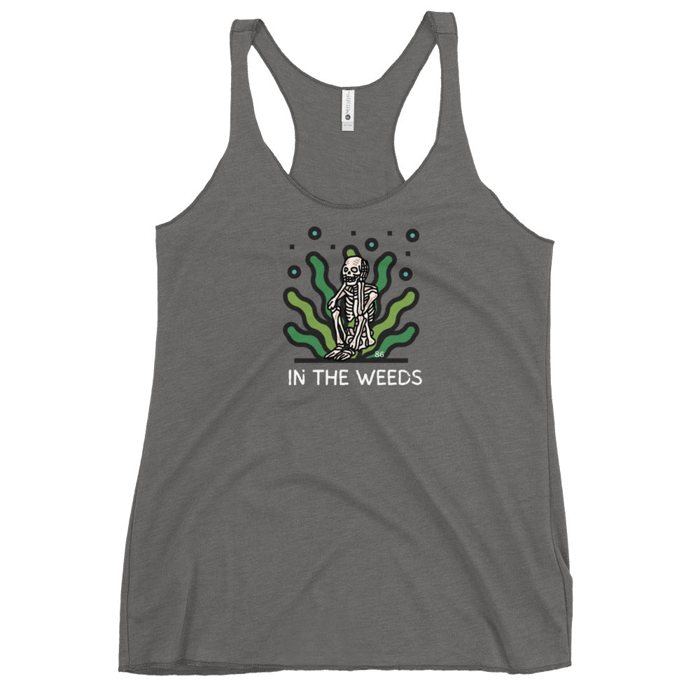 IN THE WEEDS 3 Women's Racerback Tank